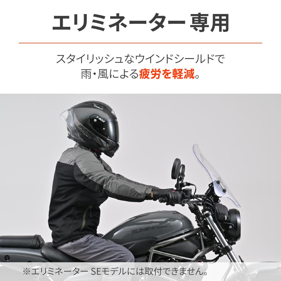 エリミネーター　250　自賠責保険付き！ DAYTONA（デイトナ） 49668 DAYTONA ウインドシールドRS クリアー