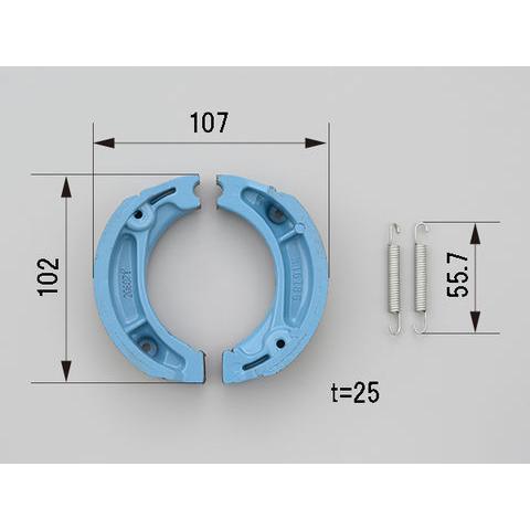 60213 DAYTONA デイトナ プロブレーキシュー(リターンスプリング付) モンキー｜snet｜03