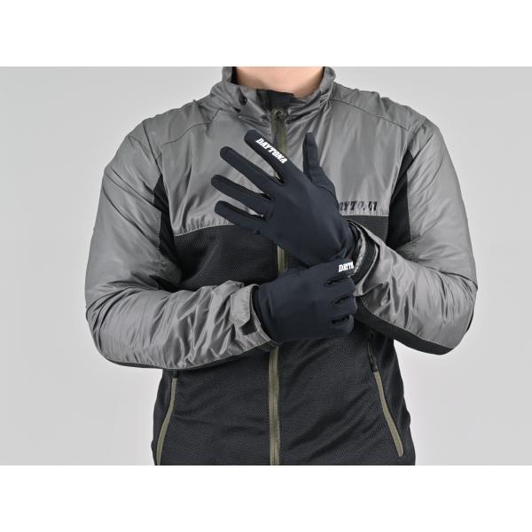 60831 DAYTONA デイトナ DI-011 クイックドライクールインナーグローブ Lフリーサイズ ブラック | DAYTONA（バイク用品） | 05