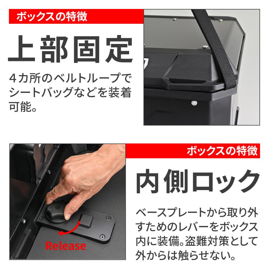 60925 DAYTONA デイトナ GIVI リアボックス モノロック 29L アルミ製 MTN29B ブラック | GIVI | 05