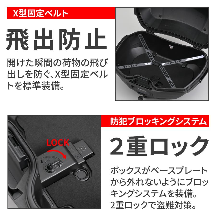 65315 DAYTONA デイトナ GIVI V49NB AIR トップケース モノキーケース 49L | GIVI | 06