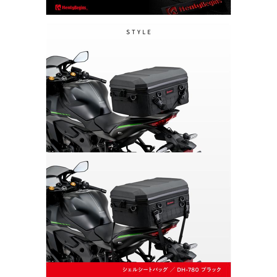 65492 DAYTONA デイトナ DH-780 シェルシートバッグ 25L ブラック（シボ入り）の画像