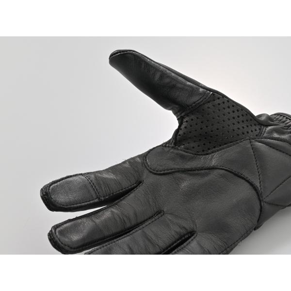 65790 DAYTONA デイトナ DG-038 ピケ縫いパンチンググローブ/ブラック/Mサイズの画像