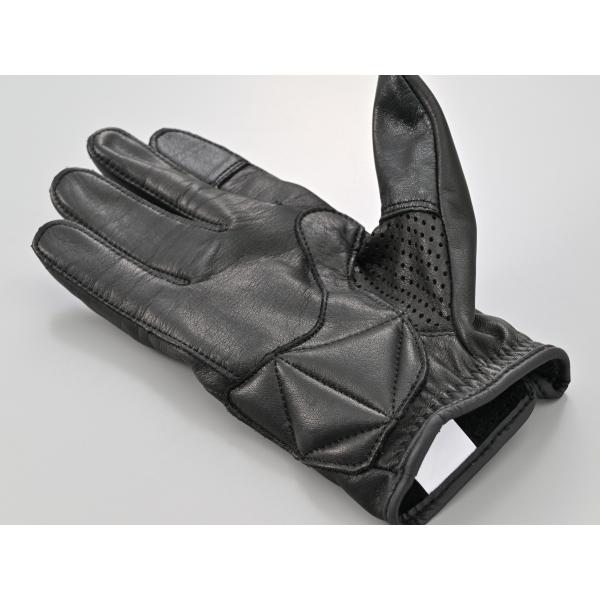65792 DAYTONA デイトナ DG-038 ピケ縫いパンチンググローブ/ブラック/XLサイズ | DAYTONA（バイク用品） | 05
