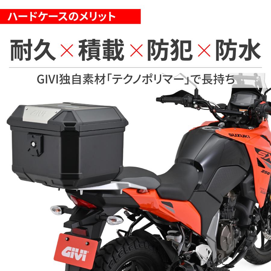 【メーカー欠品中 11月上旬頃入荷予定】65814 DAYTONA デイトナ GIVI U37AD ULTIMO 未塗装ブラック 37L モノロックケース | GIVI | 03