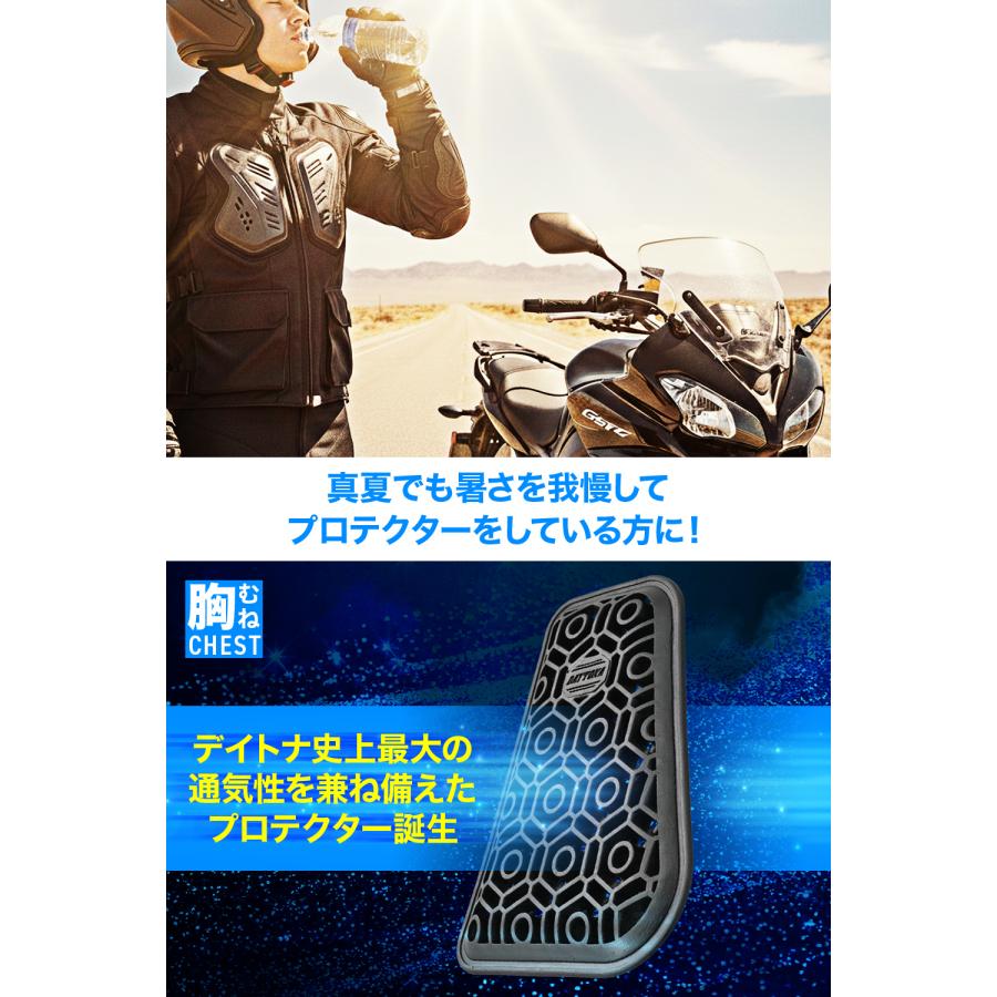 66464 DAYTONA デイトナ DP-024 AEROFRAMEインナープロテクター ブラック Lサイズ | DAYTONA（バイク用品） | 02