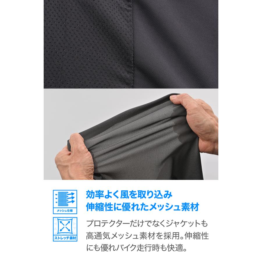 66464 DAYTONA デイトナ DP-024 AEROFRAMEインナープロテクター ブラック Lサイズ | DAYTONA（バイク用品） | 05