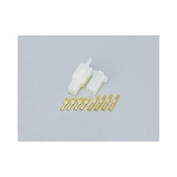 DAYTONA（バイク用品） コネクター110型 <セット> 4極 : グリーン