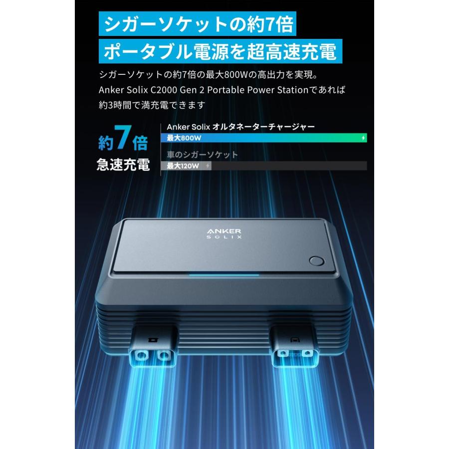 Anker Solix オルタネーターチャージャー AS2001A1 新品未使用 Anker（アンカー） オルタネーターチャージャー AS2001A1 走行充電器