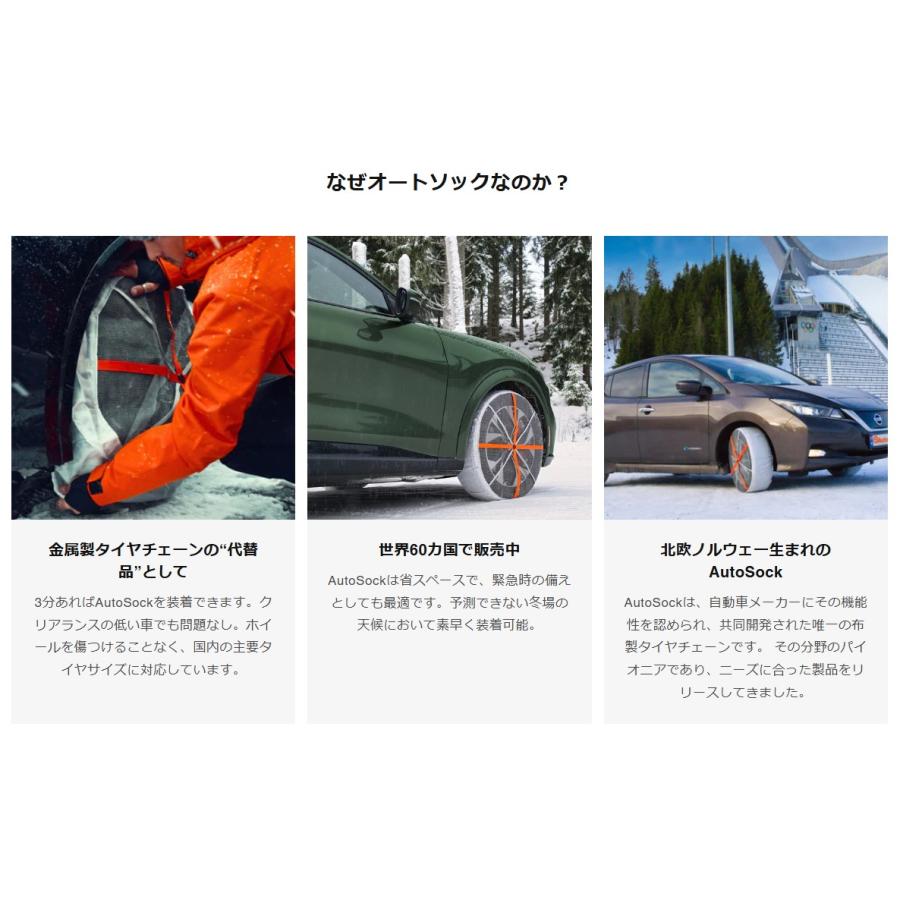 AutoSock 【日本正規品】AutoSock(オートソック) ASK695 布製