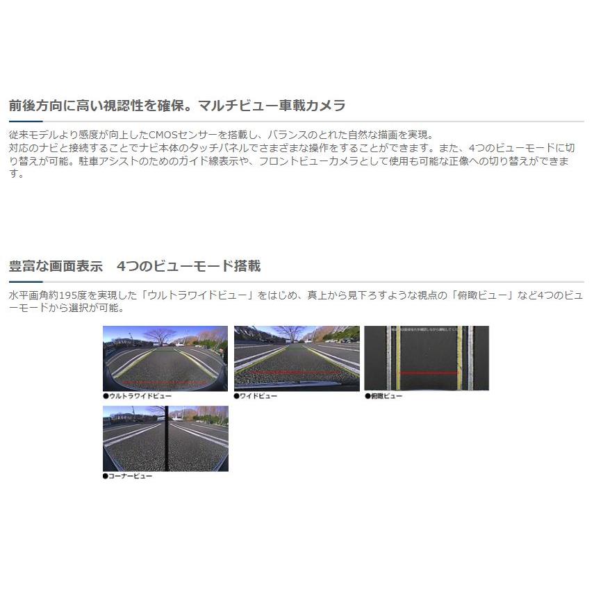 ケンウッド CMOS-320 RCA接続汎用 フロント対応 マルチビューカメラ
