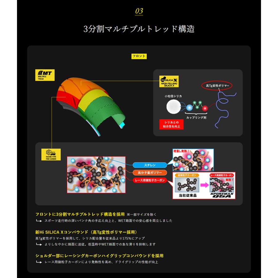 DUNLOP　Q4　120、190セット　距離浅め！リアパンク修理あり DUNLOP Q4 120、190セット 距離浅め！リアパンク修理あり DUNLOP