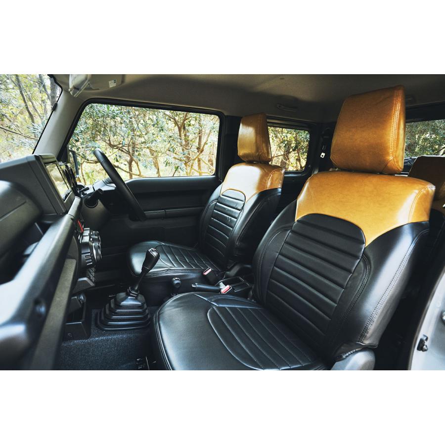 【国産】 [メーカー直送]Fun with kcar(ファンウィズケーカー) FWKSC-CB アウターバンクス シートカバー/ジムニー/JB64W/JB74W/2018年7月〜/キャメル&ブラック 【AAA7115225696】(25755円)