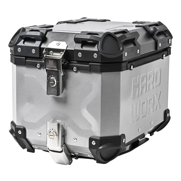 ボックス　原付き RIDEZ HARD WORX ハードワークス アルミトップケース HXNE40S SILVER