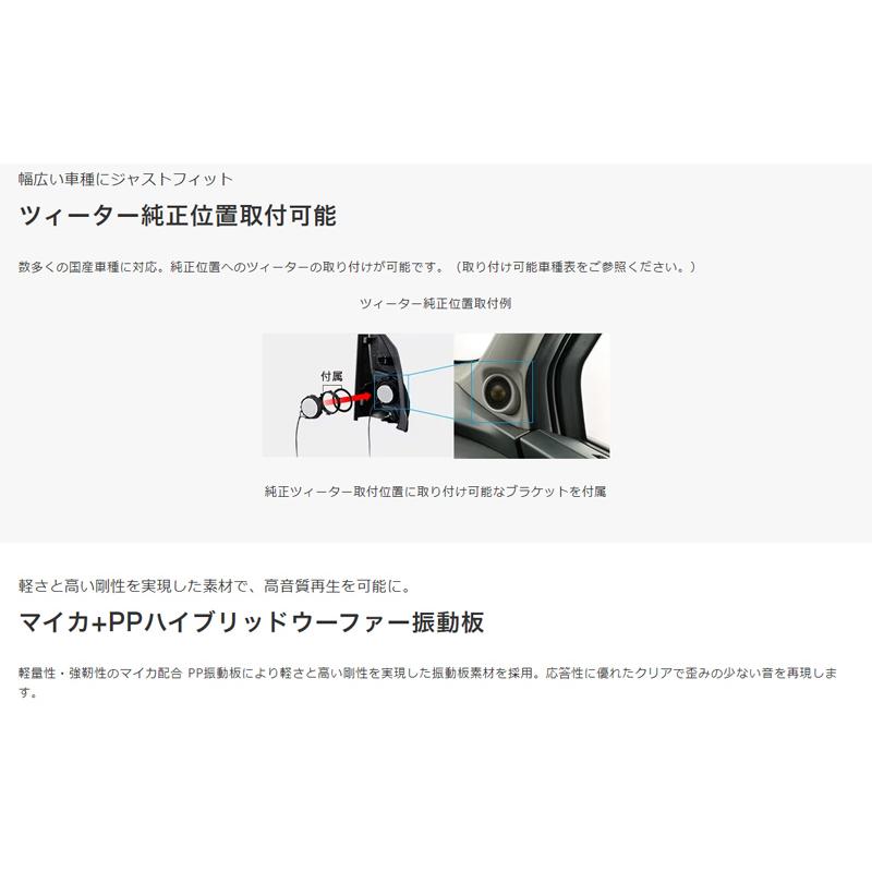 ケンウッド KFC-RS165S 16cmセパレートカスタムフィット ケンウッド KFC-RS165S 16cmセパレートカスタムフィット