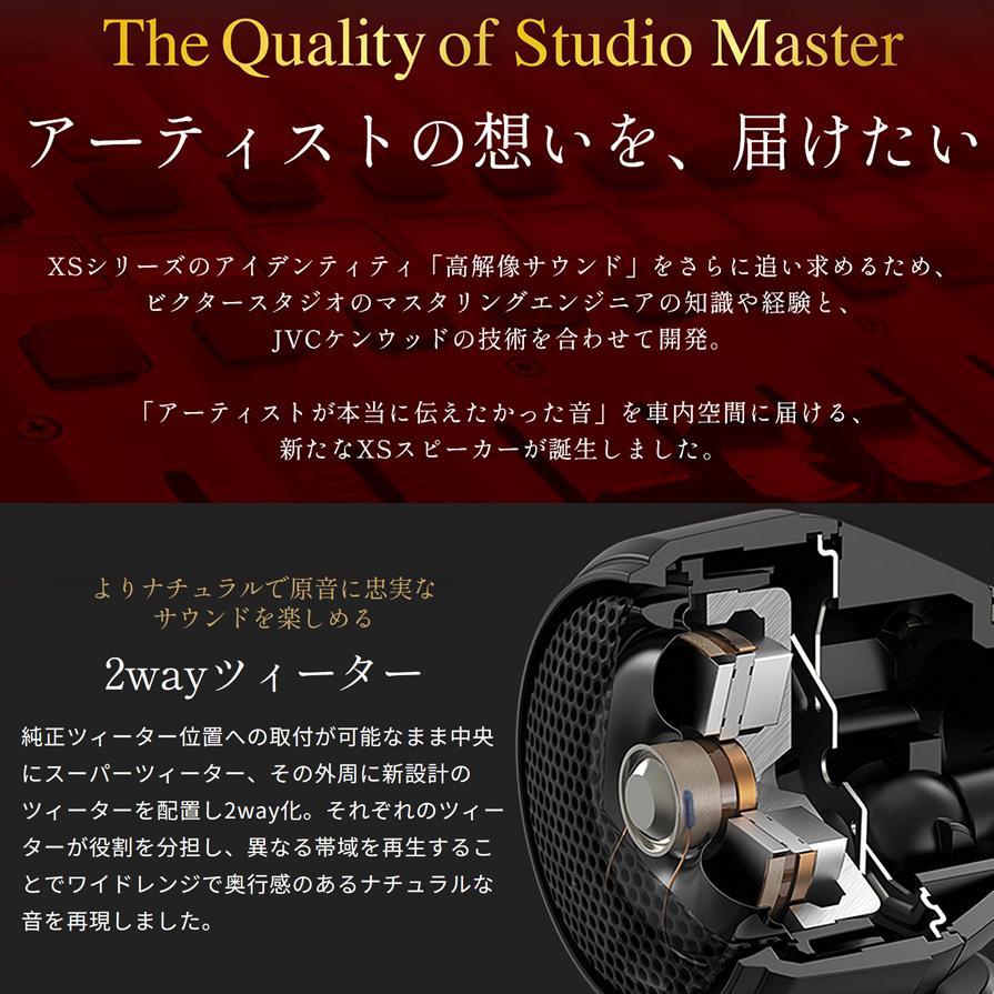 ケンウッド KFC-XS165S 16cm 3wayセパレートカスタムフィット