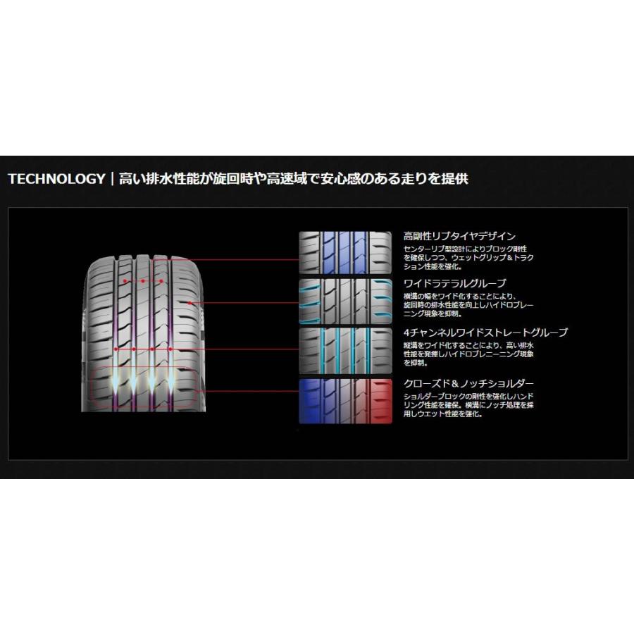 クムホタイヤ ハイバランスコンフォートタイヤ/エクスタ HS51 【165/50R16】KUMHO ECSTA HS51の画像