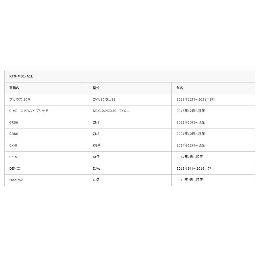 ALPINE（アルパイン） KTX-M01-A1L 純正ミラー交換タイプ デジタル
