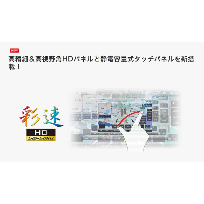 彩速ナビ ケンウッド MDV-S711HD 7V型 ハイレゾ対応/専用ドライブ