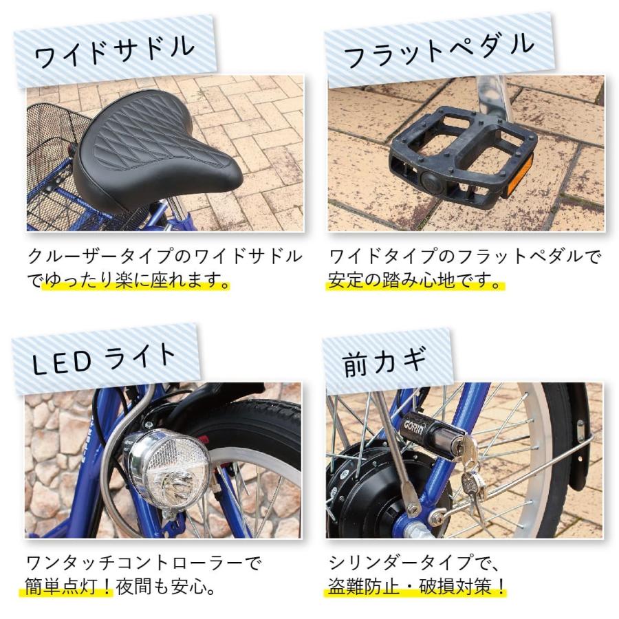 ミムゴ MIMUGO E-PARTON（イーパートン） 電動アシスト三輪自転車SB 