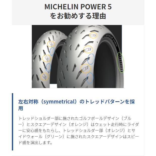 MICHELIN POWER5 2CT+ ミシュラン 120/70ZR17 ミシュラン（MICHELIN） 正規品 パワー5＜120/70ZR17 M/C 58W TL