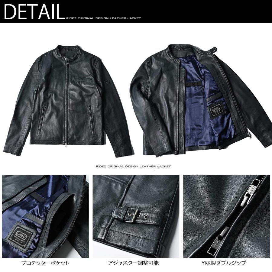 RIDEZ RIDEZ ACE JACKET IRON BLUE (RLJ110) Mサイズ/シングル