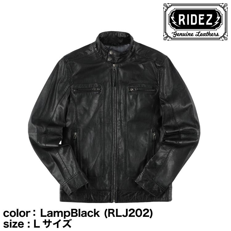 RIDEZ RIDEZ CLUBS JACKET LampBlack (RLJ202-L) Lサイズ/レザー