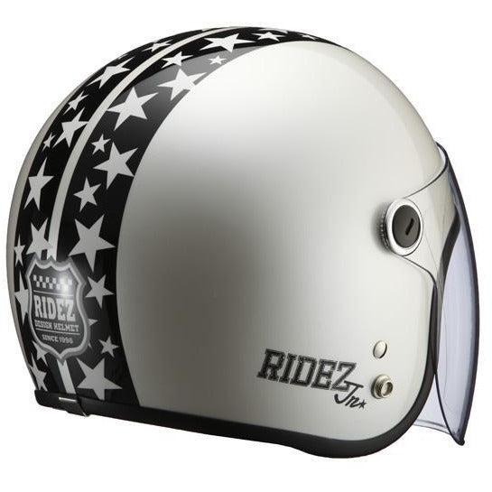 RIDEZ ライズ RIDEZ Jr STAR 子ども用バイクヘルメット PEARL WHITE(53-54cm)RIDEZ HELMET ...