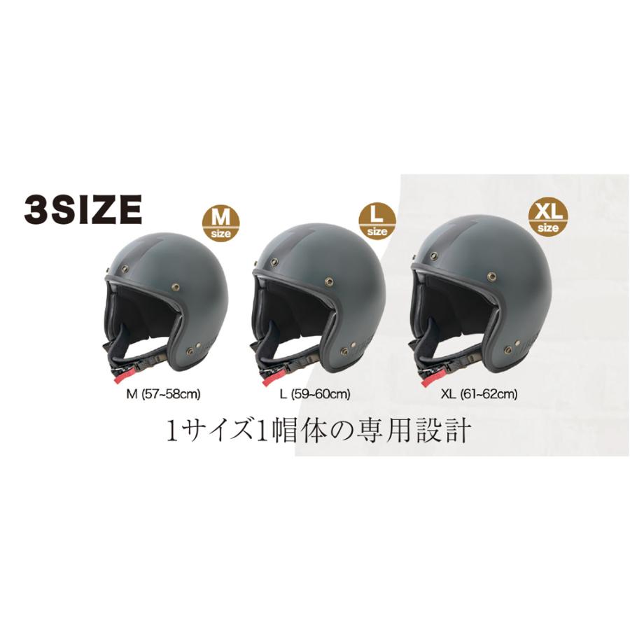 ライズ TQ HELMET OFF WHITE /Lサイズ（59〜60cm未満）TQ-OW ジェットヘルメット RIDEZ｜snet｜04