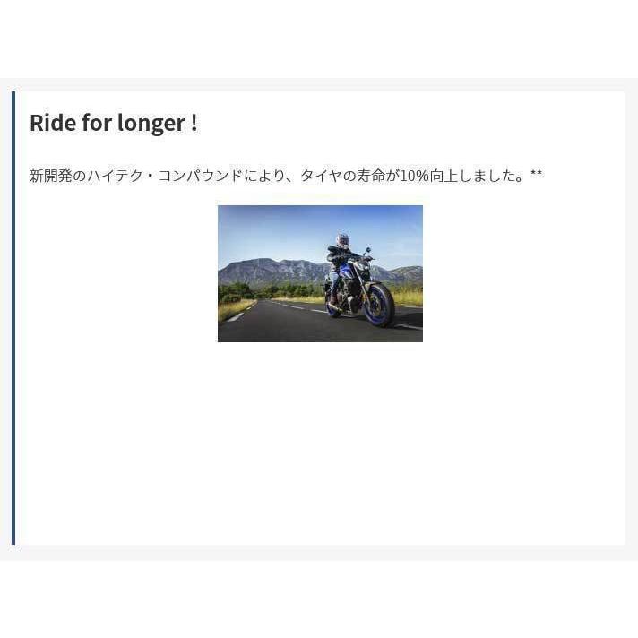 正規品 ミシュラン ロード6 前後セット＜120/70ZR17 M/C 58W A TL 190/50ZR17 M/C 73W TL＞MICHELIN ROAD6(973064 / 599184)の画像