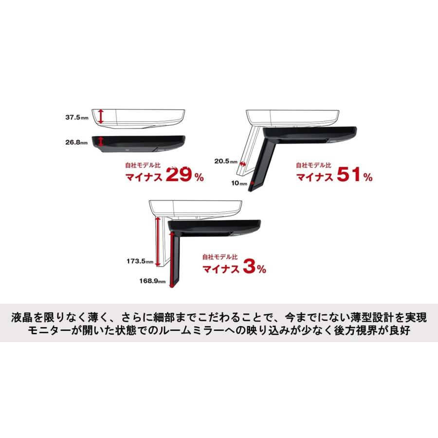 ALPINE（アルパイン） RSH10XS-L-S 10.1型WSVGA スリムリアビジョン