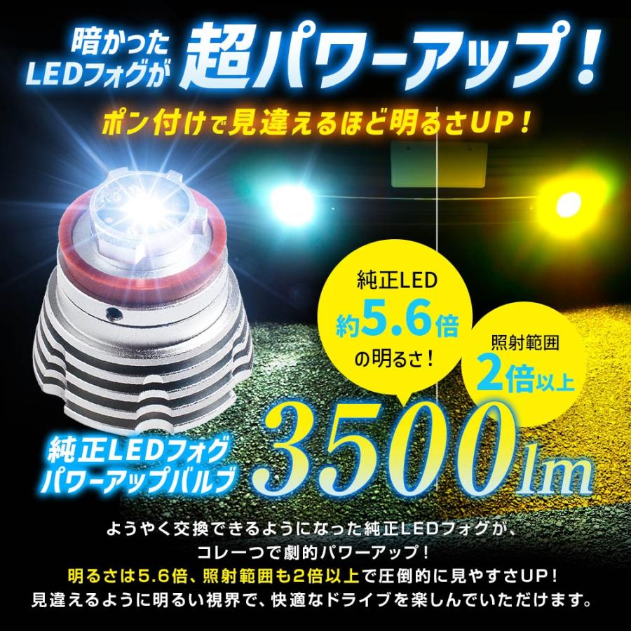 SPHERE LIGHT - スフィアライト SLPUB2 純然たるLEDフォグパワーアップバルブ デュアル色合い 2年言いはなつ