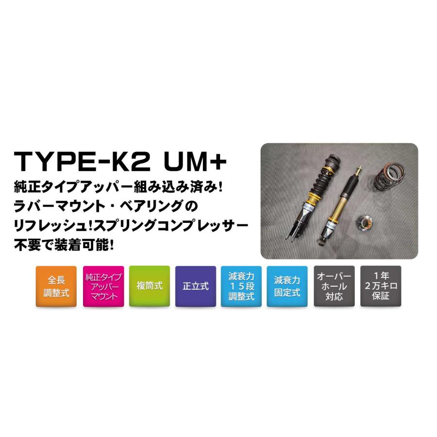 【ポイント5倍】辰巳屋興業/車高調/ストリートライド/TYPE-K2+UM/減衰15段/ワゴンＲスティングレー(SR-S410-B-UM) | RACING GEAR | 01