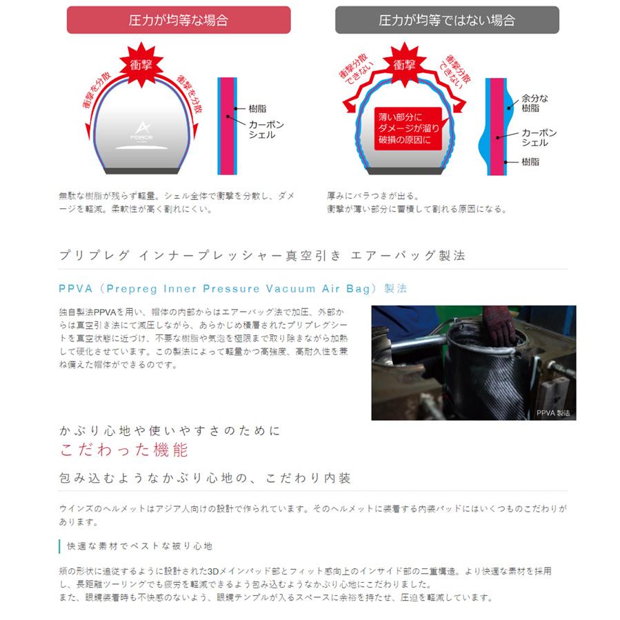 【メーカー欠品中 次回入荷未定】wins ウインズ フルフェイスヘルメット A-FORCE  RS FLASH type C カーボン×アルマイトブルー L(58cm - 60cm)の画像