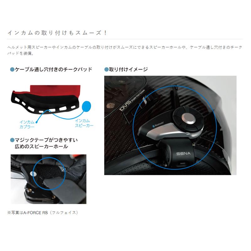 wins ウインズ  JETヘルメット A-FORCE RS JET typeC/ドライカーボンモデル/S (56cm-57cm)の画像