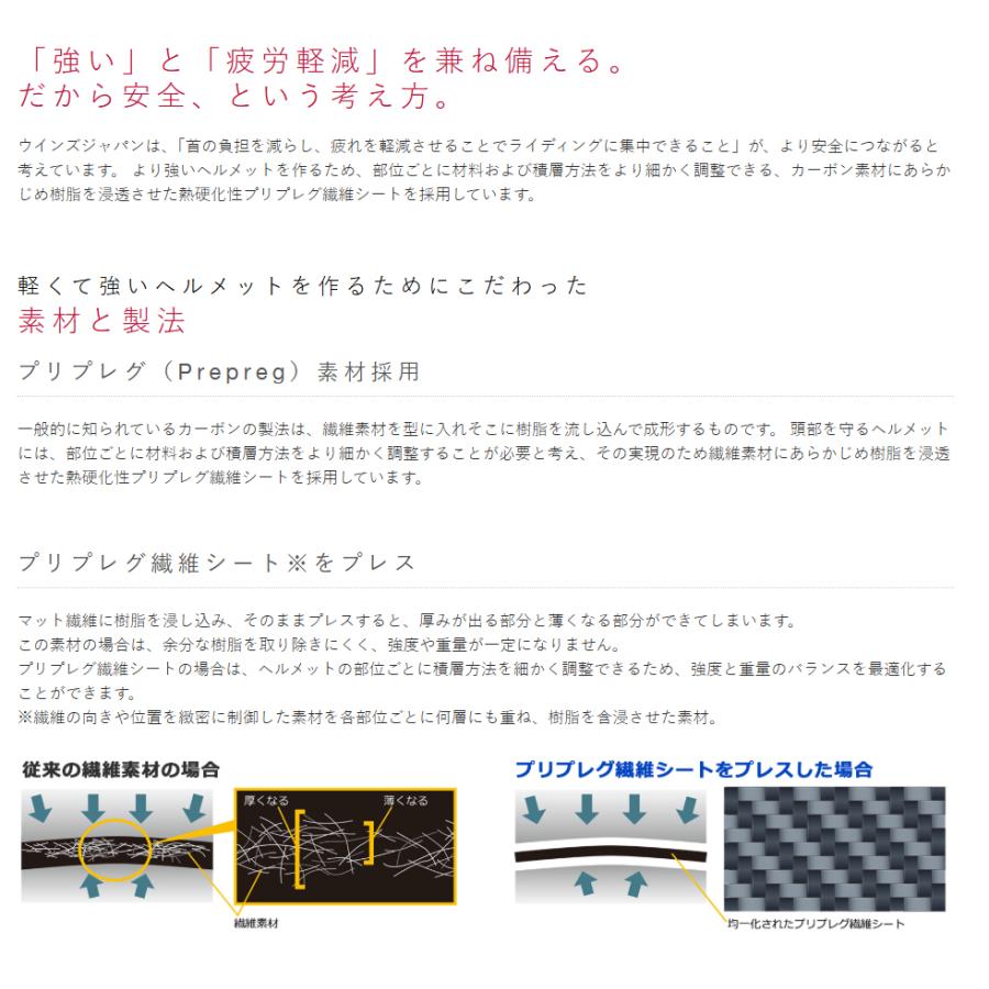 【メーカー欠品中 次回入荷未定】wins ウインズ  JETヘルメット A-FORCE RS JET 12K/12Kドライカーボン/L (58cm-60cm)の画像