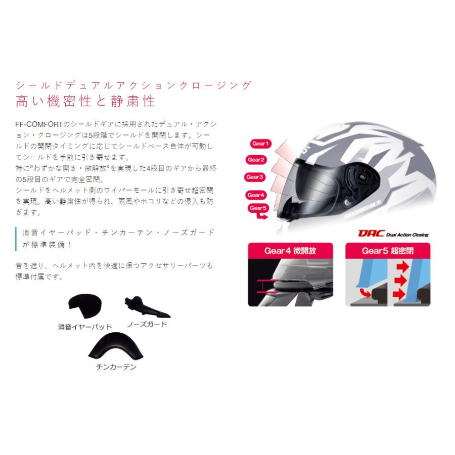 WINS FF-COMFORT フルフェイスヘルメット クールホワイト FF-COMFORT wins ウインズ フルフェイスヘルメット クール