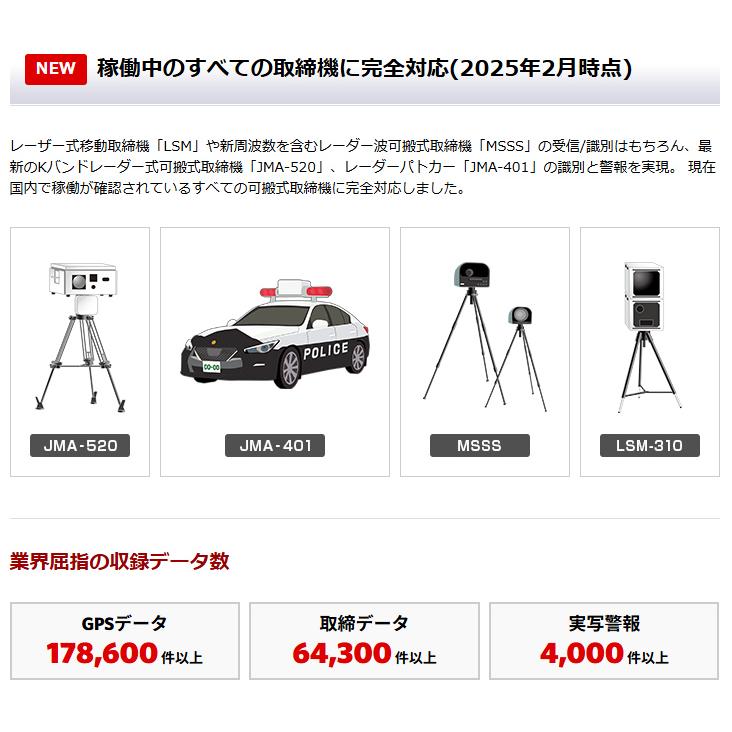 yunn⭐︎kids SUPER CAT YK-3100 レーダー探知機本体 SUPER CAT YK-3100 ユピテル レーザー＆レーダー探知機 SuperCat