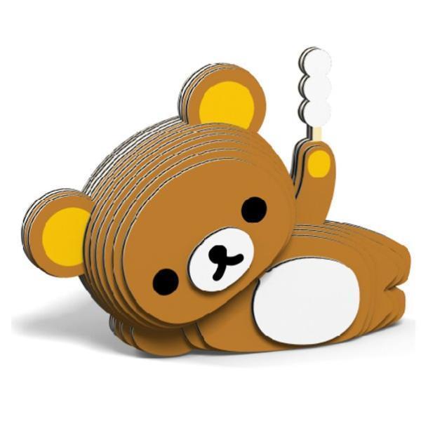 EUGY リラックマ コリラックマ キイロイトリ 紙製 立体パズル 3D