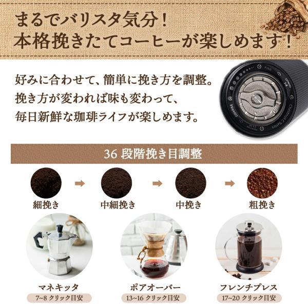 コーヒーミル 手動 タイムモア C3 ブラック ブラシ・収納袋付き 容量20g 正規輸入元 1年保証 日本語取説 手挽き バレンタイン｜sng-store｜05