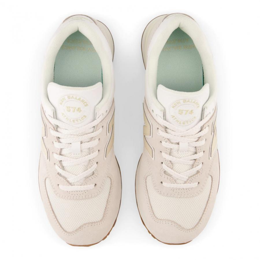 ニューバランス 574 U574 OW2 D スニーカー ： ホワイト×サンド New
