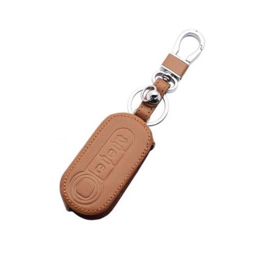 FIAT フィアット 500 レザー 革 キーカバー キーケース 3ボタン パンダ  