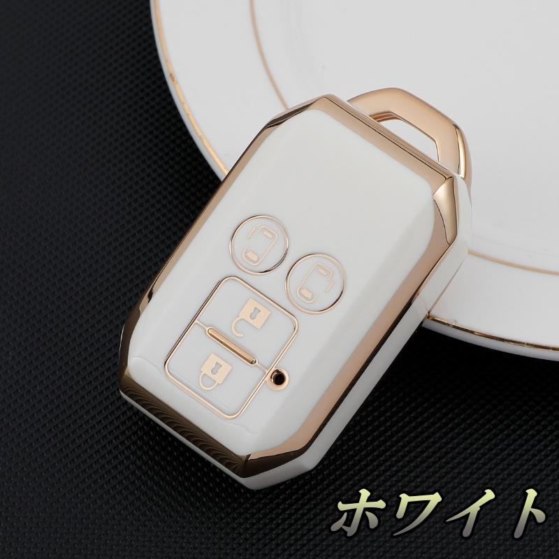 スズキ（SUZUKI） キーカバー TPU 4ボタン キーケース スペーシア