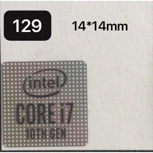 129# 十代目【CORE i7 10th】エンブレムシール □14*14mm□ 条件