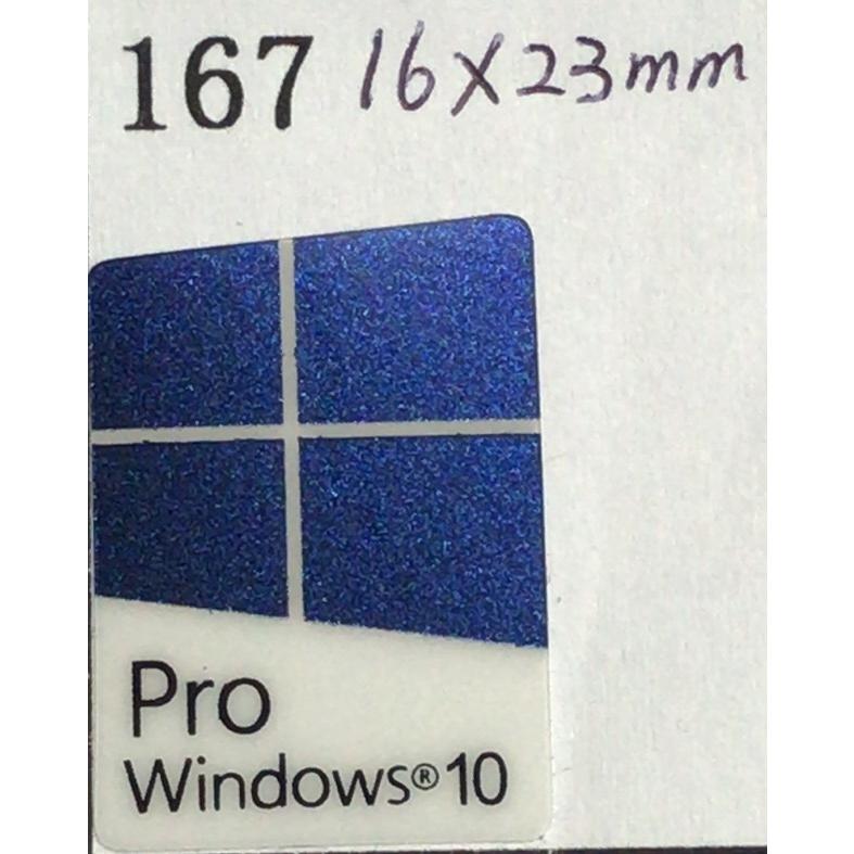 167#  【windows10 pro】エンブレムシール　■16*23mm■ 条件付き送料無料 | 