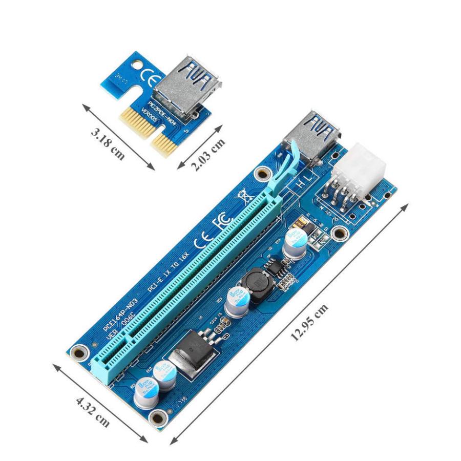 2320043 Dr.meter PCI-E Express エクステンダー カード USB 3.0 1X to 16X 拡張 ライザーカード  マイニング ビットコイン 採掘 60cm 延長ケーブル : 桜の国 - 通販 - Yahoo!ショッピング