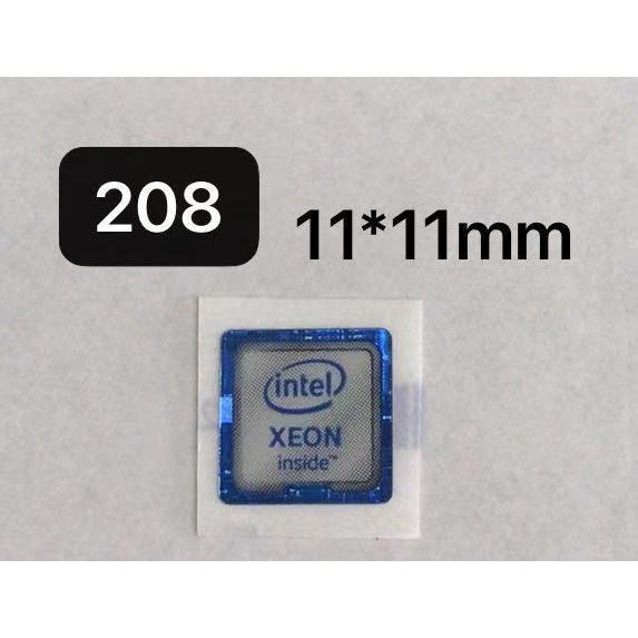 208# 【intel inside XEON】エンブレムシール □11*11mm□ 条件付き