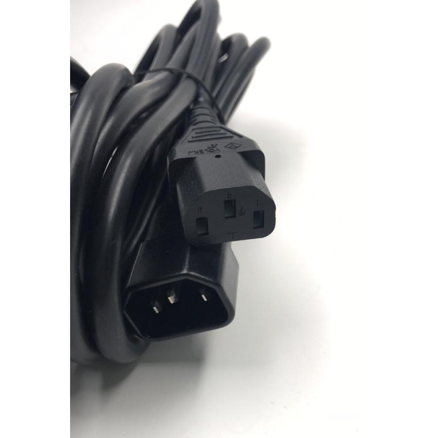 2120098□中古品□VOLEX 電源ケーブル 3ピン 延長コード V1625