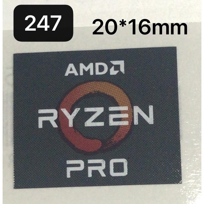 247# 【AMD RYZEN PRO】エンブレムシール　■20*16mm■ 条件付き送料無料 | 