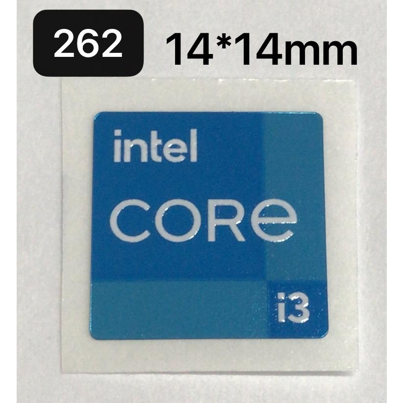 262# 第十一代【intel CORE i3】エンブレムシール □14*14mm□ 条件